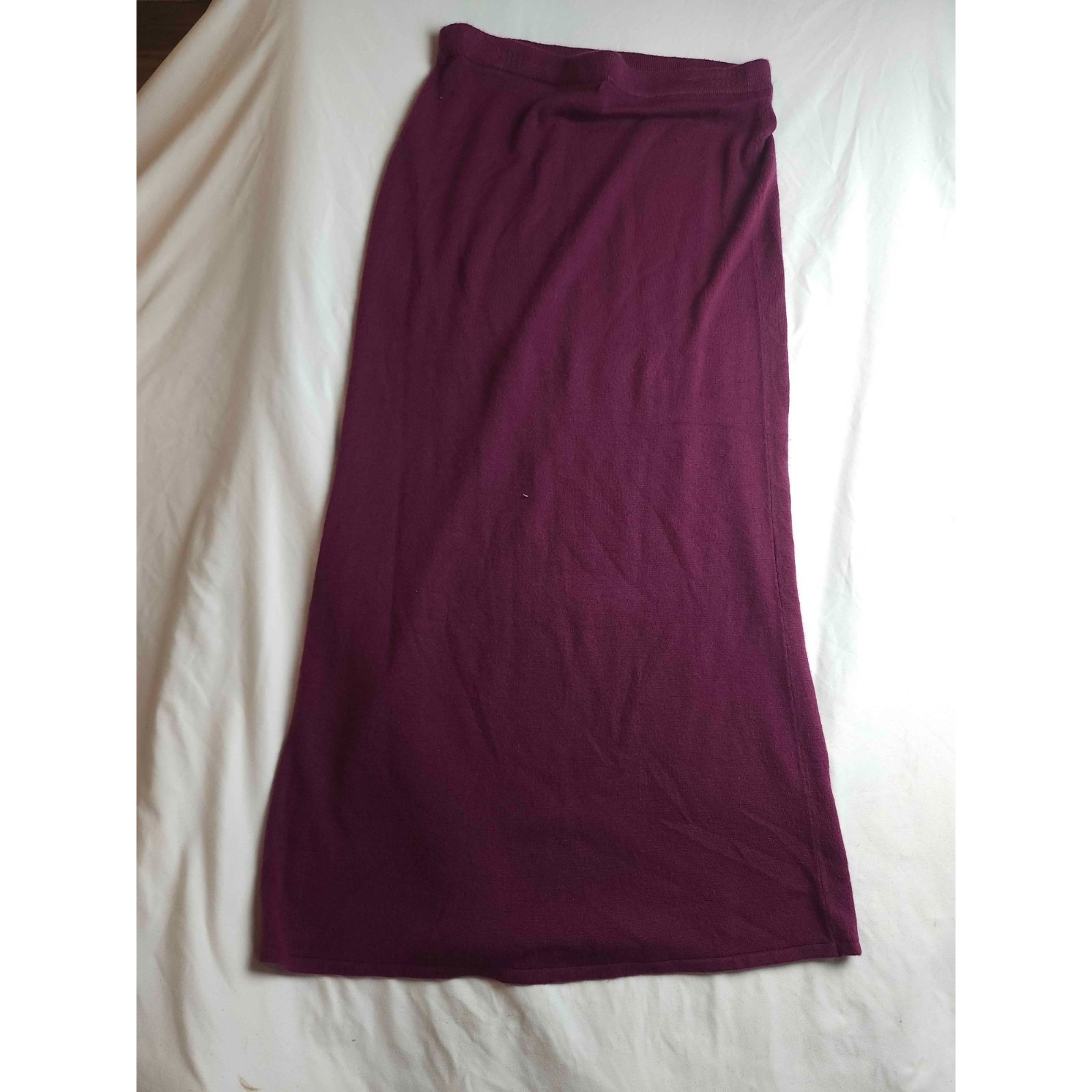 Goodclothes Collections Maxi Skirt Womens Large Purple Knit Coastal Grandma